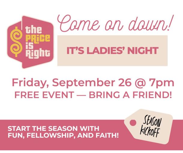 Ladies Event at HPBC - the Price is Right sept 26 at 7pm